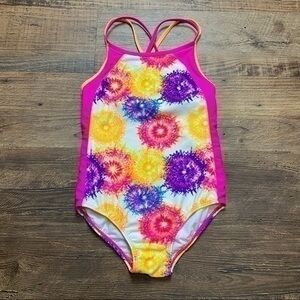 Wave Zone Colorful girls swimsuit large 10-12